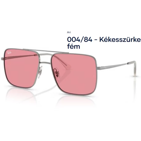 RAY-BAN ARI RB3758 004/84 - Kékesszürke fém napszemüveg