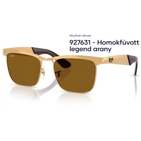 RAY-BAN RB3875 Wayfarer deluxe 927631 - Homokfúvott legend arany napszemüveg RAY-BAN RB3875 Wayfarer deluxe 927631 - Homokfúvott legend arany napszemüveg