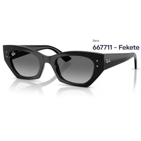 RAY-BAN RB4430 ZENA 667711 - Fekete NAPSZEMÜVEG