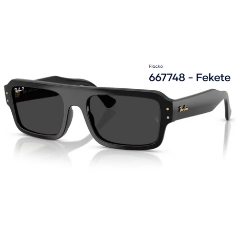RAY-BAN RB4454 FLACKO 667748 - Fekete NAPSZEMÜVEG