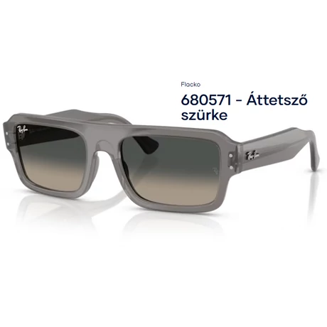 RAY-BAN RB4454 FLACKO 680571 - Áttetsző szürke NAPSZEMÜVEG