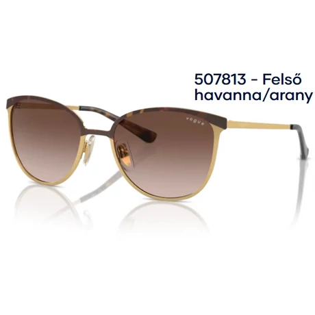 VOGUE VO4002S 507813 - Felső havanna/arany napszemüveg