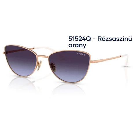 VOGUE VO4324S 51524Q - Rózsaszínű arany NAPSZEMÜVEG 