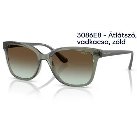 VOGUE VO5426S 3086E8 - Átlátszó, vadkacsa, zöld NAPSZEMÜVEG