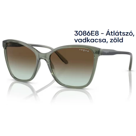 VOGUE VO5520S 3086E8 - Átlátszó, vadkacsa, zöld NAPSZEMÜVEG