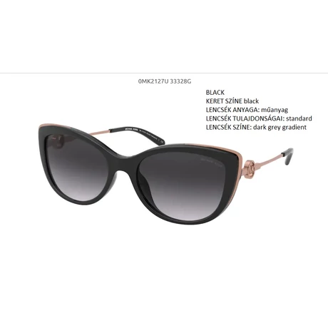MICHAEL KORS SOUTH HAMPTON MK2127U 33328G BLACK NAPSZEMÜVEG
