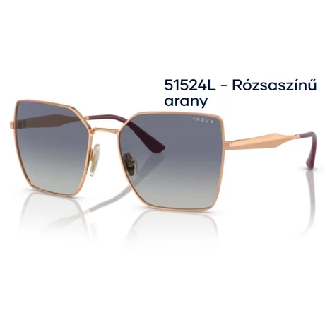VOGUE VO4284S 51524L - Rózsaszínű arany NAPSZEMÜVEG