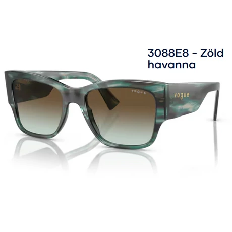 VOGUE VO5462S 3088E8 - Zöld havanna NAPSZEMÜVEG