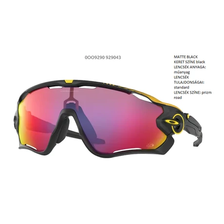 OAKLEY OO9290-43 JAWBREAKER MATTE BLACK/ prizm road  NAPSZEMÜVEG