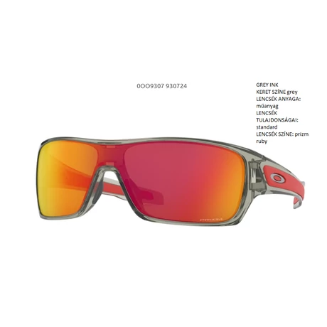 OAKLEY OO9307-24 TURBINE ROTOR GREY INK/prizm ruby Napszemüveg OAKLEY OO9307-24 TURBINE ROTOR GREY INK/prizm ruby Napszemüveg