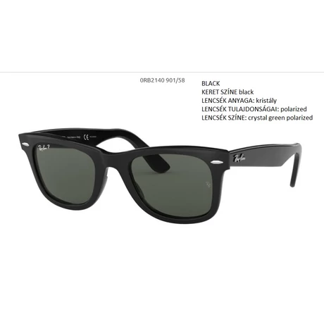 RAY-BAN RB2140 WAYFARER 901/58 Pol.NAPSZEMÜVEG