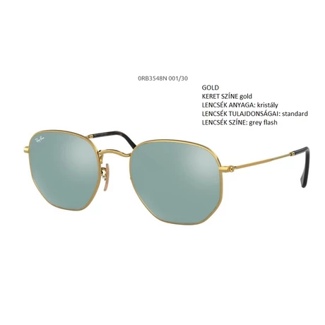 RAY-BAN RB3548N HEXAGONAL 001/30 NAPSZEMÜVEG