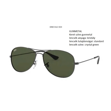 RAY-BAN RB3362 COCKPIT 004 NAPSZEMÜVEG