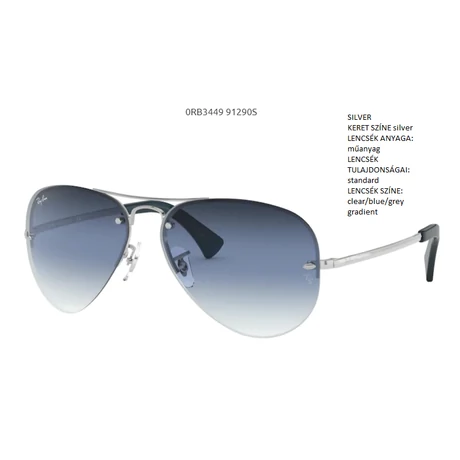 RAY-BAN RB3449 91290S NAPSZEMÜVEG 