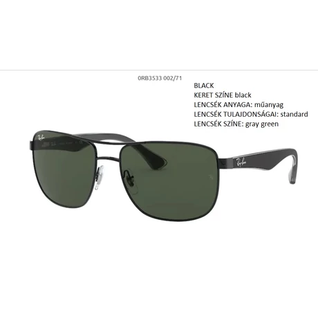 RAY-BAN RB3533  002/71 NAPSZEMÜVEG