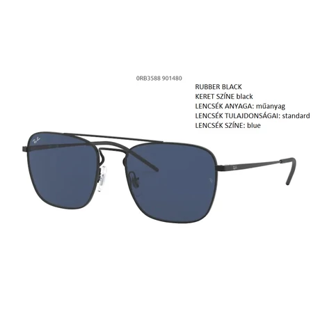 RAY-BAN RB3588 901480 RUBBER BLACK NAPSZEMÜVEG