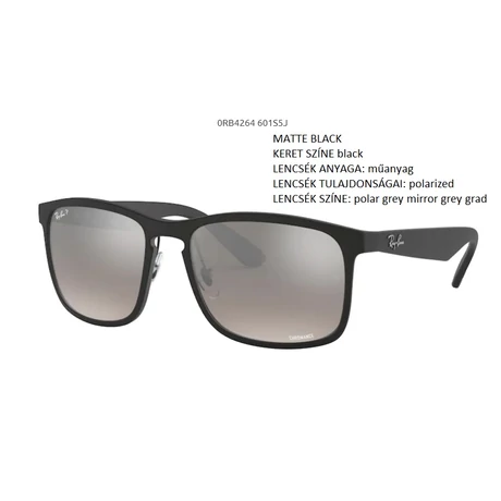 RAY-BAN RB4264 601S5J MATTE BLACK POLARIZÁLT NAPSZEMÜVEG