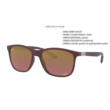 RAY-BAN RB4330CH CHROMANCE 64456B SAND DARK VIOLET POLARIZÁLT NAPSZEMÜVEG