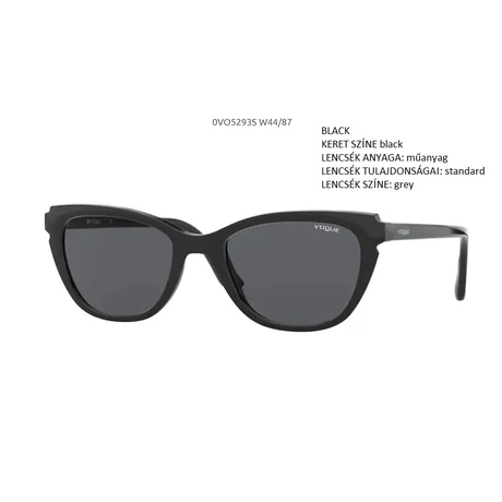 VOGUE VO5293S W44/87 BLACK NAPSZEMÜVEG