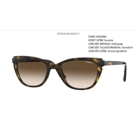VOGUE VO5293S W65613 DARK HAVANA NAPSZEMÜVEG