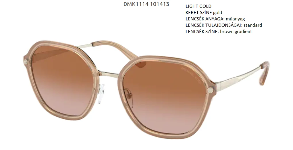 MICHAEL KORS MK1114 SEOUL 101413 LIGHT GOLD NAPSZEMÜVEG