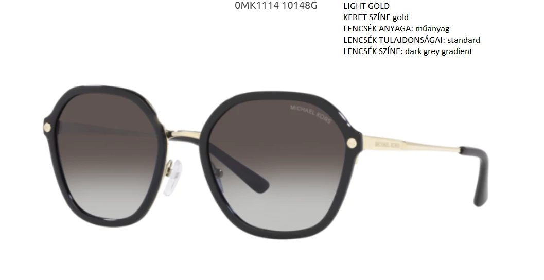 MICHAEL KORS MK1114 SEOUL 10148G LIGHT GOLD NAPSZEMÜVEG