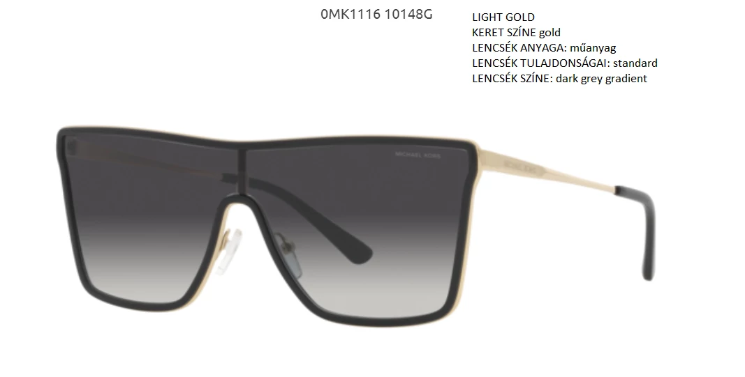 MICHAEL KORS MK1116 TUCSON 10148G LIGHT GOLD NAPSZEMÜVEG