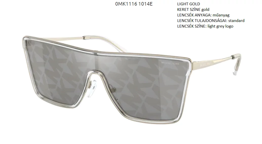 MICHAEL KORS MK1116 TUCSON 1014E LIGHT GOLD NAPSZEMÜVEG