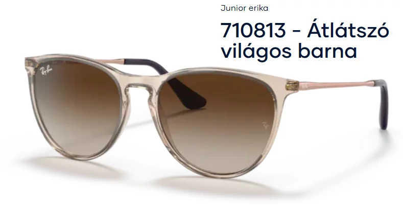 RAY-BAN JUNIOR ERIKA 0RJ9060S 710813 GYEREK NAPSZEMÜVEG