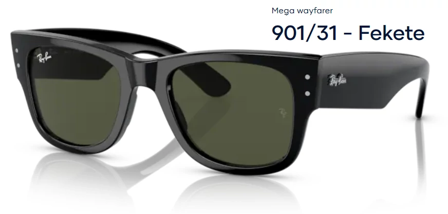 RAY-BAN RB0840S MEGA WAYFARER 901/31 NAPSZEMÜVEG