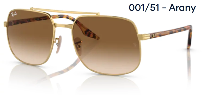 RAY-BAN RB3699 001/51 NAPSZEMÜVEG