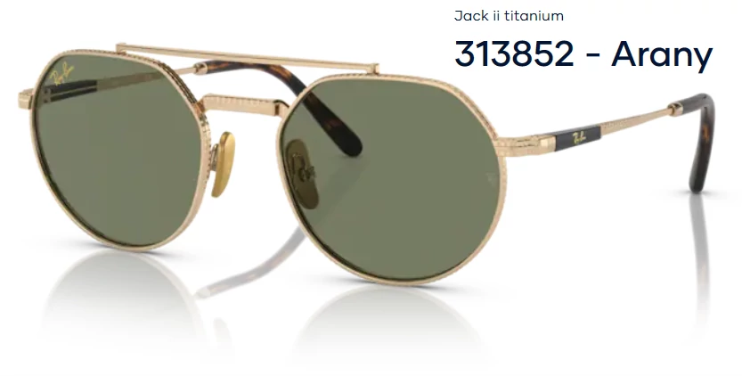 RAY-BAN RB8265 JACK II TITANIUM 313852 NAPSZEMÜVEG