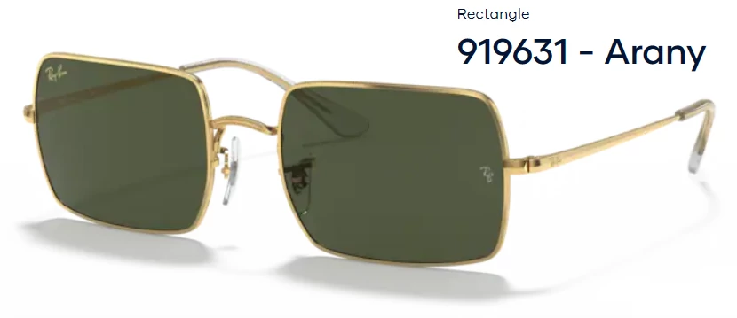 RAY-BAN RB1969 RECTANGLE 919631 NAPSZEMÜVEG