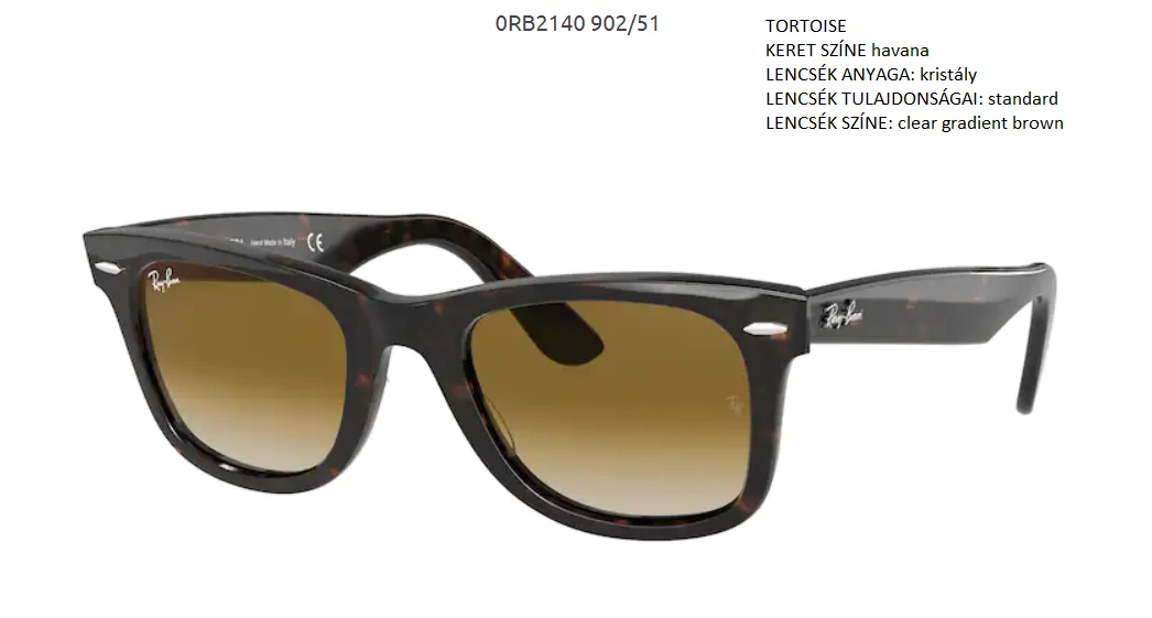 RAY BAN RB2140 WAYFARER 902/51 NAPSZEMÜVEG