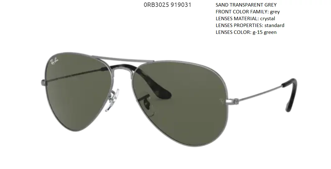 RAY-BAN 3025 AVIATOR LARGE METAL 919031 NAPSZEMÜVEG