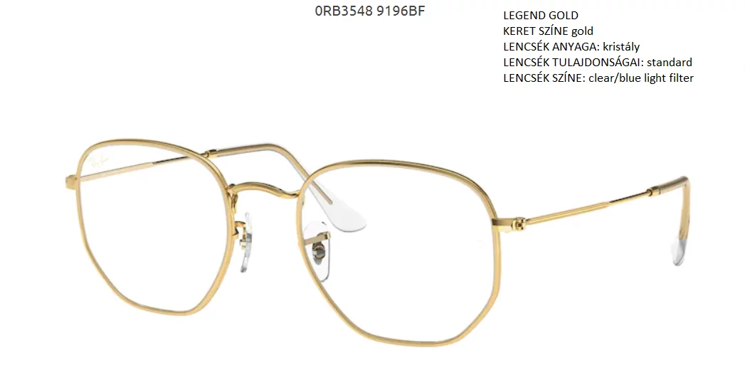 RAY BAN 3548 HEXAGONAL 9196BF NAPSZEMÜVEG