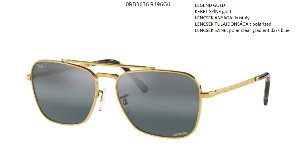 RAY BAN 3636 NEW CARAVAN 9196G6 NAPSZEMÜVEG