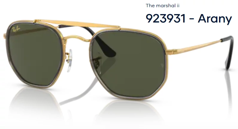 RAY-BAN RB3648M 923931 THE MARSHAL II NAPSZEMÜVEG