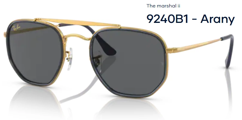 RAY-BAN RB3648M 9240B1 THE MARSHAL II NAPSZEMÜVEG