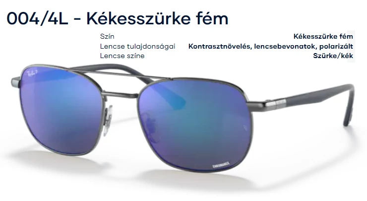 RAY-BAN RB3670CH 004/4L NAPSZEMÜVEG