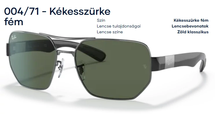 RAY-BAN RB3672 004/71 NAPSZEMÜVEG