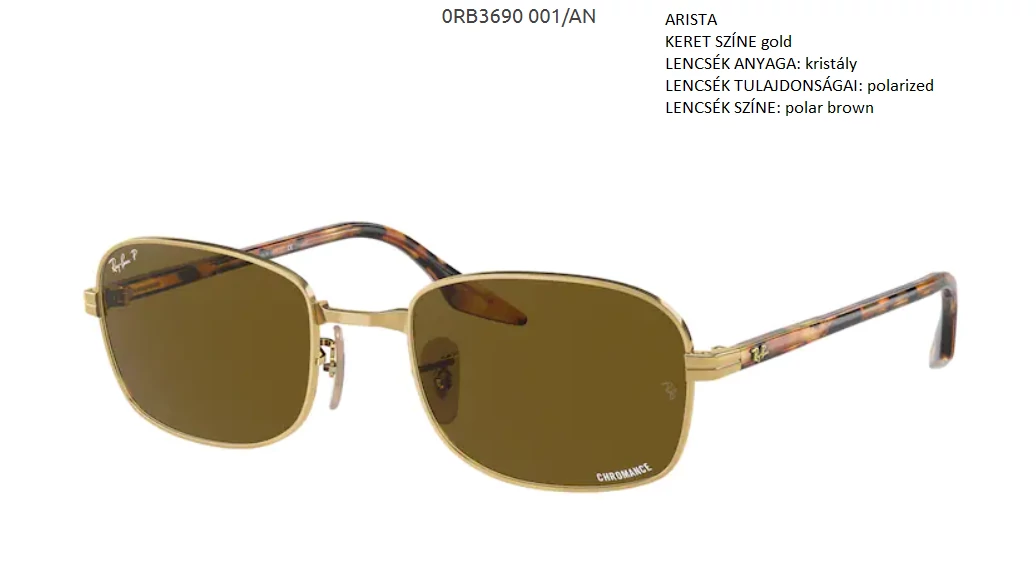 RAY BAN RB3690 001/AN NAPSZEMÜVEG
