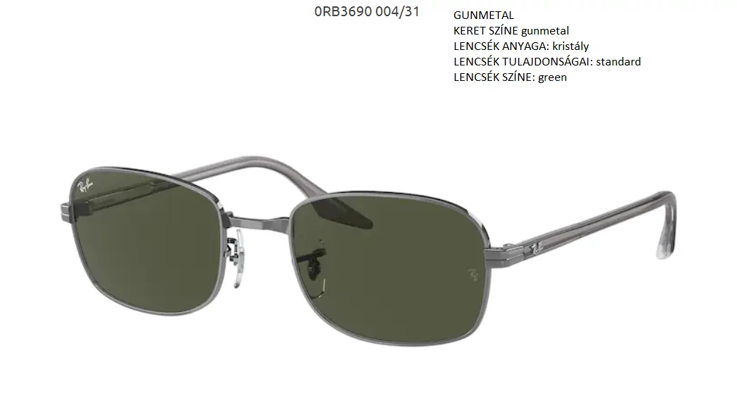 RAY BAN RB3690 004/31 NAPSZEMÜVEG