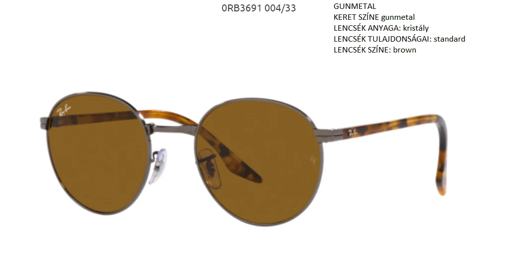 RAY BAN RB3691 004/33 NAPSZEMÜVEG