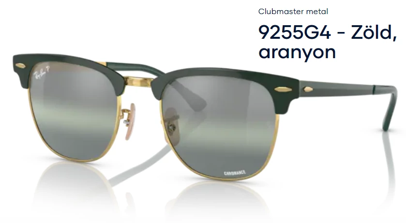 RAY-BAN RB3716 9255G4 CLUBMASTER METAL  NAPSZEMÜVEG