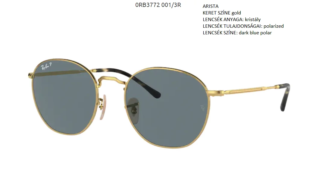 RAY BAN RB3772 ROB 001/3R NAPSZEMÜVEG