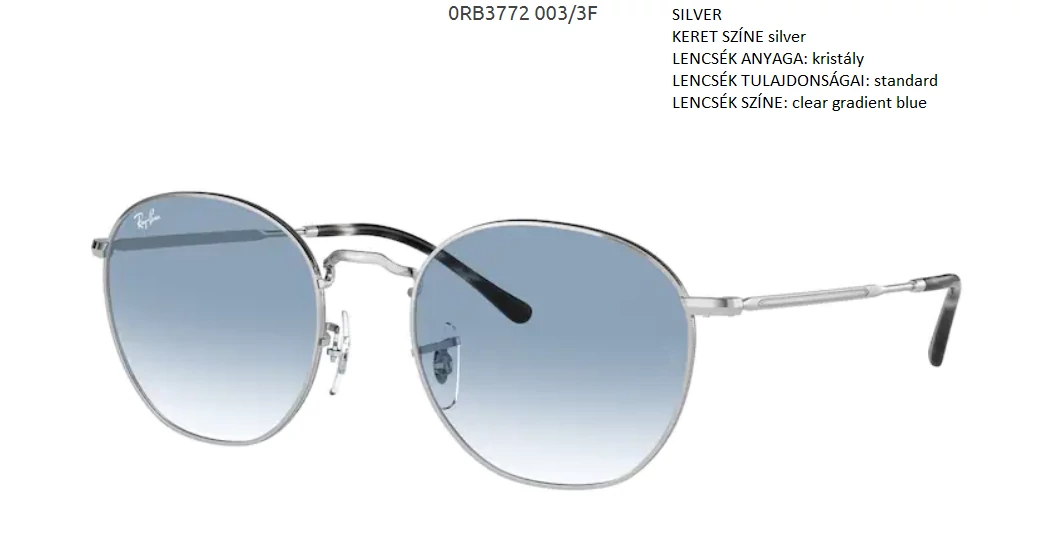RAY BAN RB3772 ROB 003/3F NAPSZEMÜVEG