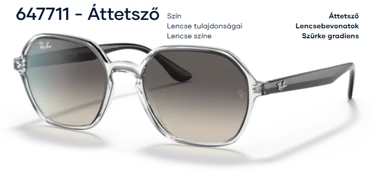 RAY-BAN RB4361 647711 NAPSZEMÜVEG