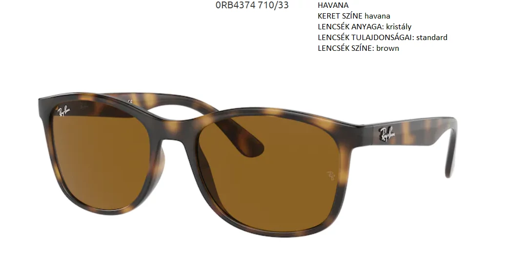 RAY BAN RB4374 710/33 NAPSZEMÜVEG