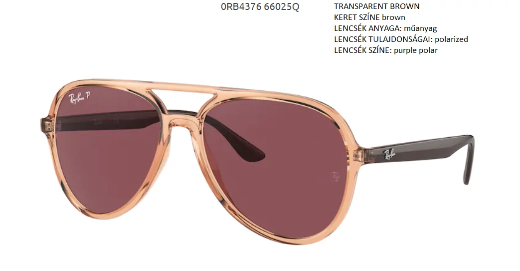 RAY BAN RB4376 66025Q  NAPSZEMÜVEG